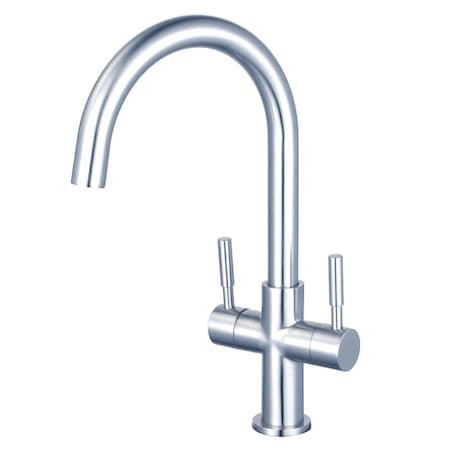 Fauceture LS8291DL Two-Handle Vessel Faucet, Polished Chrome LS8291DL